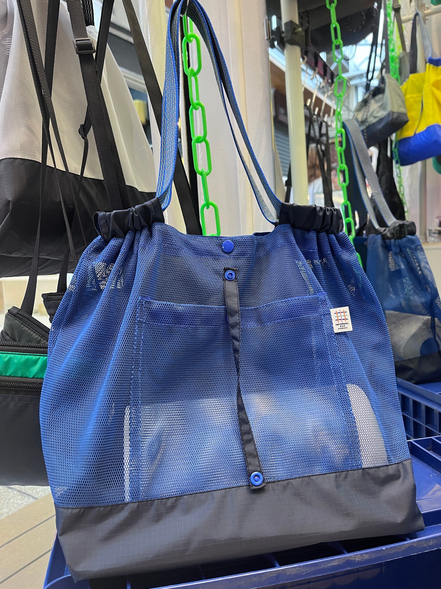 (M size) #Mesh Shopper - BLUE