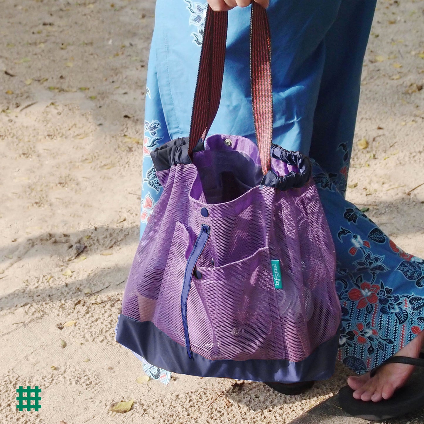 (M size) #Mesh Shopper - VIOLET