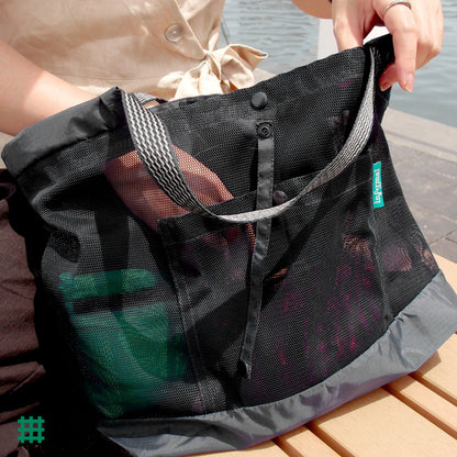(M size) #Mesh Shopper - BLACK