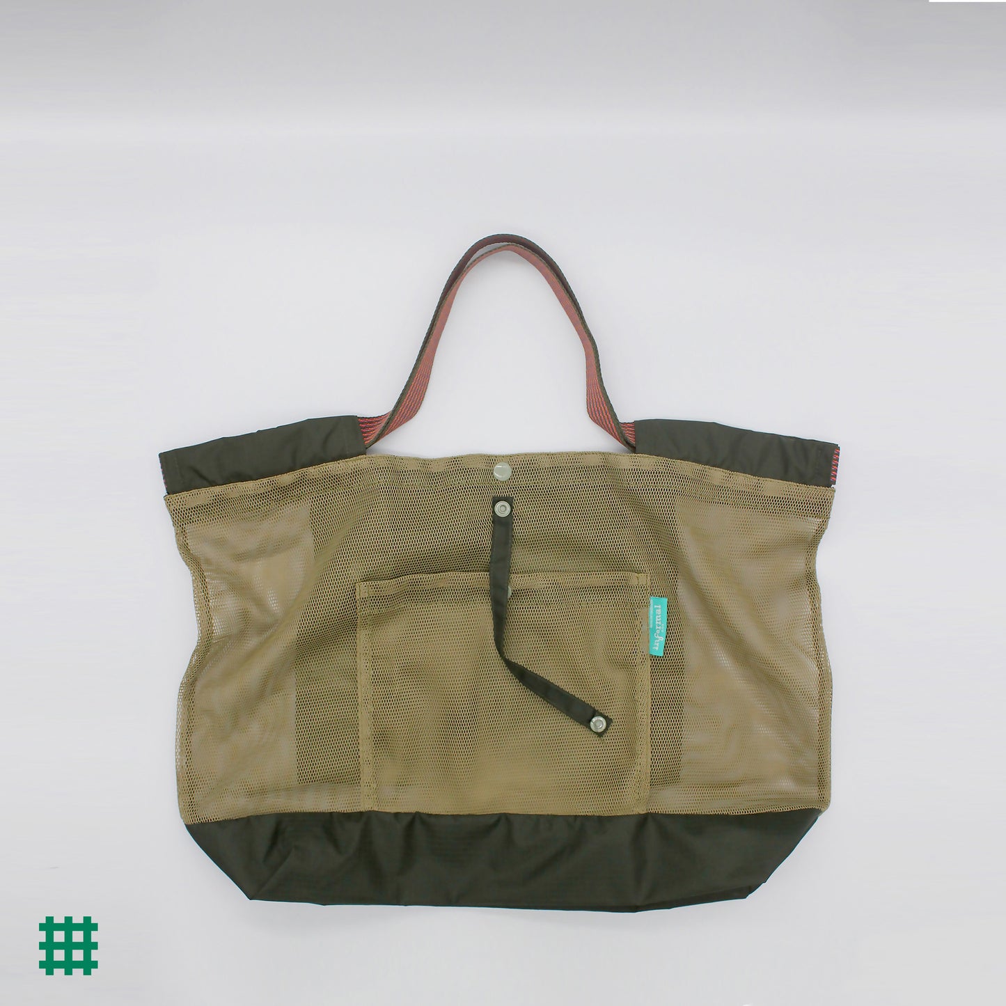(M size) #Mesh Shopper - KHAKI